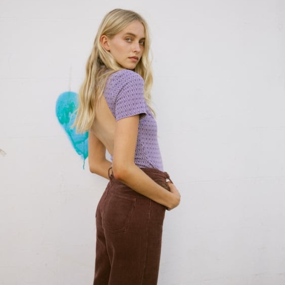 GEOMETRIC PRINT BODYSUIT - BACKLESS